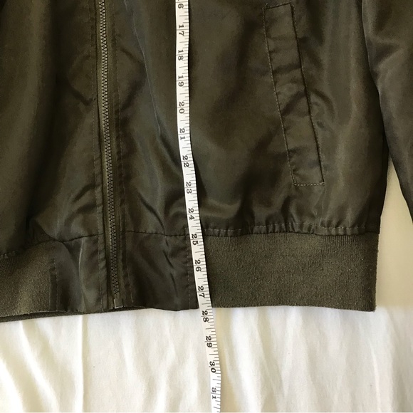 Phat Farm Vintage Style Flight Bomber Jacket Green, Size Large - Picture 11 of 14